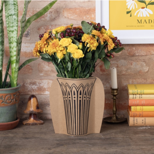 That Company Called If Cardboard Vase Sleeve - Cut Glass