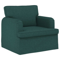 Produktbild för Soffset 2 pcs Mörkgrön 144 x 80 x 85 cm tyg