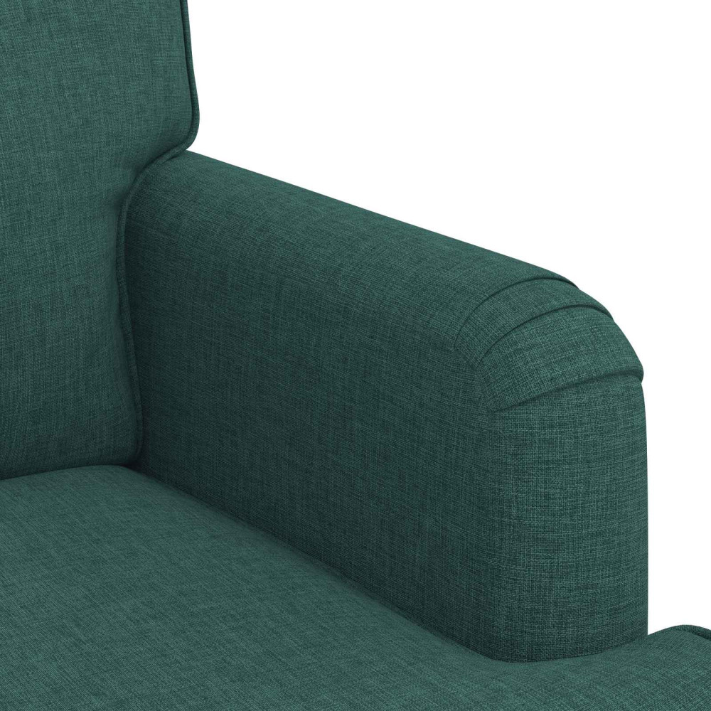 Produktbild för Soffset 2 pcs Mörkgrön 144 x 80 x 85 cm tyg