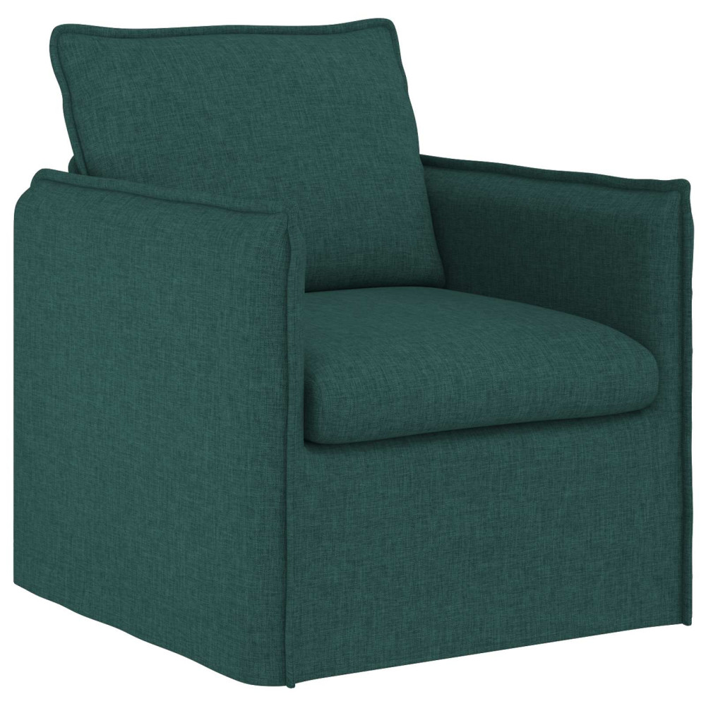 Produktbild för Soffset 2 pcs Mörkgrön 156 x 82 x 85 cm Tyg
