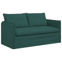 Produktbild för Soffset 2 pcs Mörkgrön 156 x 82 x 85 cm Tyg