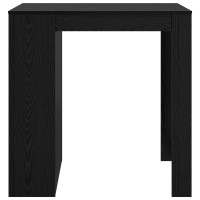 Produktbild för Barbord med låda Svart Ek 102 x 70 x 103,5 cm Konstruerat trä