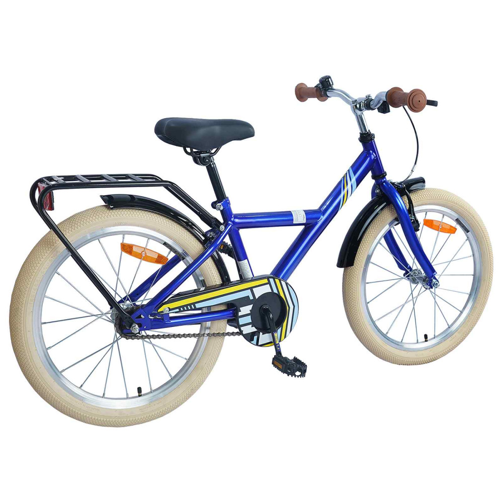 Produktbild för Barncykel 24 Tum för 8-12 år gamla Mörkblå