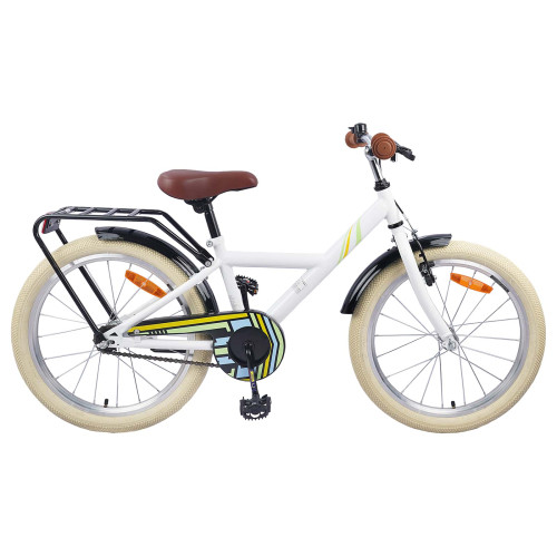 vidaXL Barncykel 24 Tum för 8-12 år gamla Vit