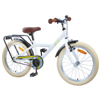 Produktbild för Barncykel 24 Tum för 8-12 år gamla Vit