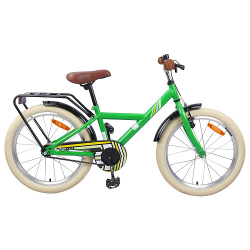 vidaXL Barncykel 24 Tum för 8-12 år gamla Grön