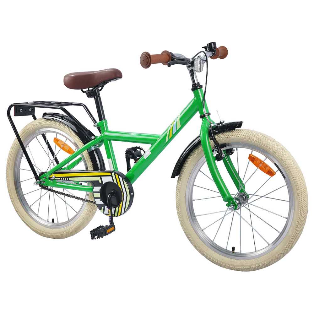 Produktbild för Barncykel 24 Tum för 8-12 år gamla Grön