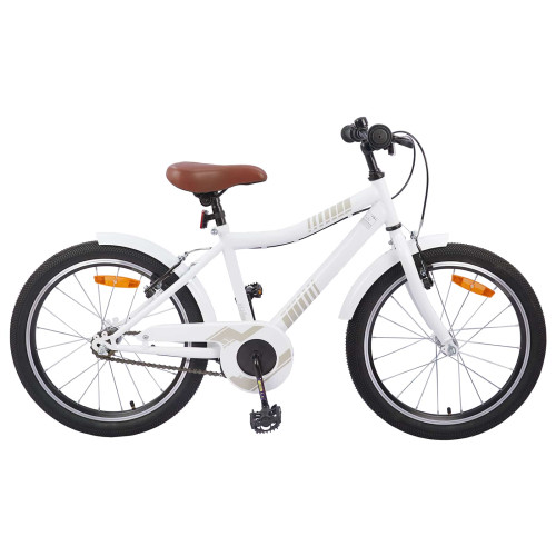 vidaXL Barncykel 24 Tum för 8-12 år gamla vit