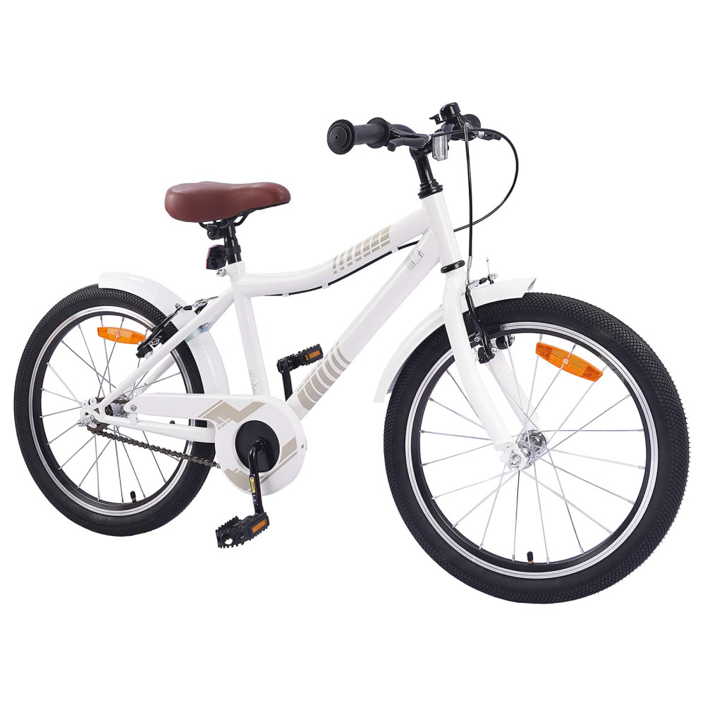 Produktbild för Barncykel 24 Tum för 8-12 år gamla vit
