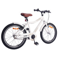 Produktbild för Barncykel 24 Tum för 8-12 år gamla vit