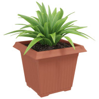 Produktbild för Kvadratisk Blomkruka 24 pcs Murgrön 33 x 33 x 26 cm Plast