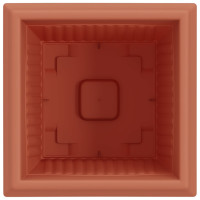 Produktbild för Kvadratisk Blomkruka 24 pcs Murgrön 33 x 33 x 26 cm Plast