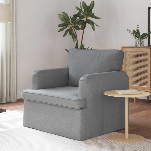 vidaXL Soffa Ljusgrå 84 x 80 x 85 cm tyg