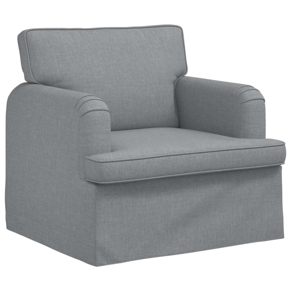Produktbild för Soffa Ljusgrå 84 x 80 x 85 cm tyg