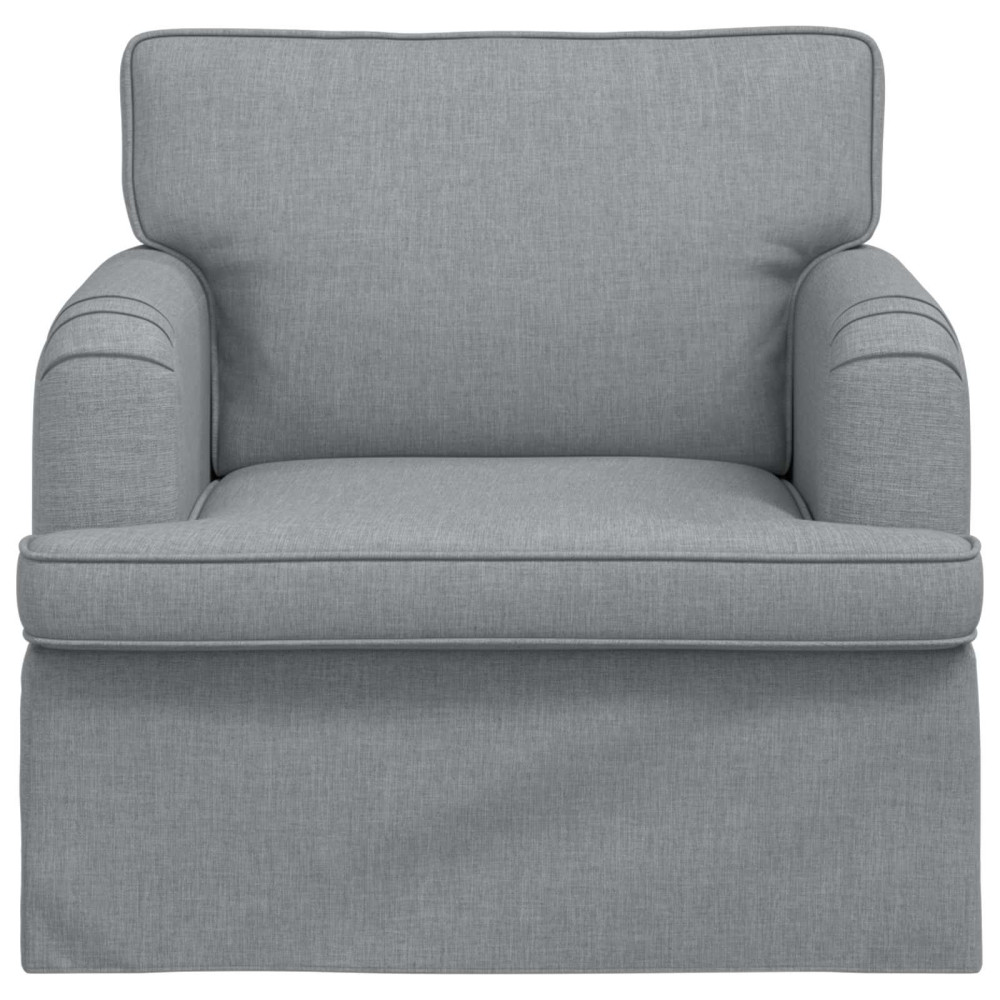 Produktbild för Soffa Ljusgrå 84 x 80 x 85 cm tyg