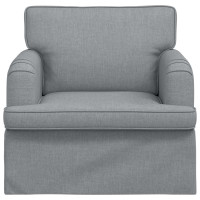 Produktbild för Soffa Ljusgrå 84 x 80 x 85 cm tyg