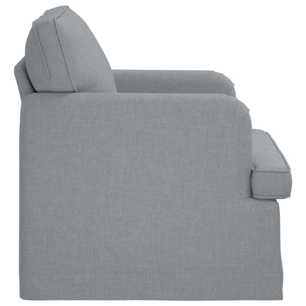 Produktbild för Soffa Ljusgrå 84 x 80 x 85 cm tyg