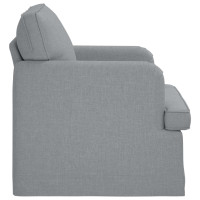 Produktbild för Soffa Ljusgrå 84 x 80 x 85 cm tyg