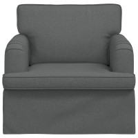 Produktbild för Soffa Mörkgrå 84 x 80 x 85 cm tyg