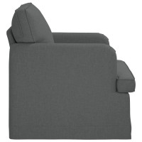 Produktbild för Soffa Mörkgrå 84 x 80 x 85 cm tyg