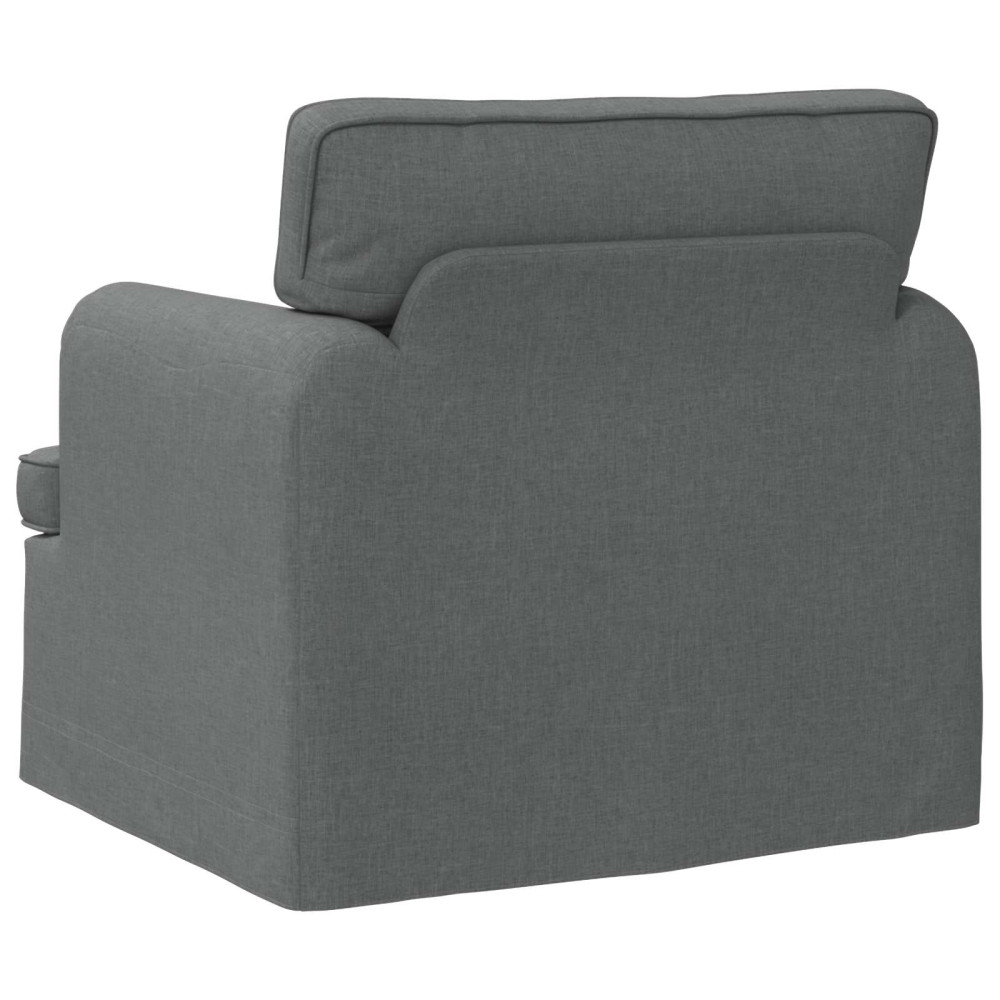 Produktbild för Soffa Mörkgrå 84 x 80 x 85 cm tyg