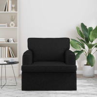 Produktbild för Soffa Svart 84 x 80 x 85 cm tyg