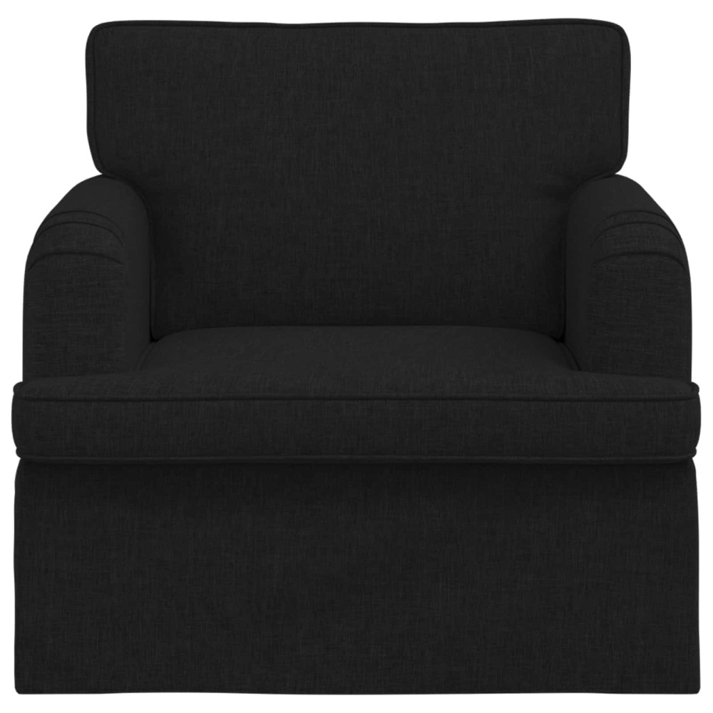 Produktbild för Soffa Svart 84 x 80 x 85 cm tyg
