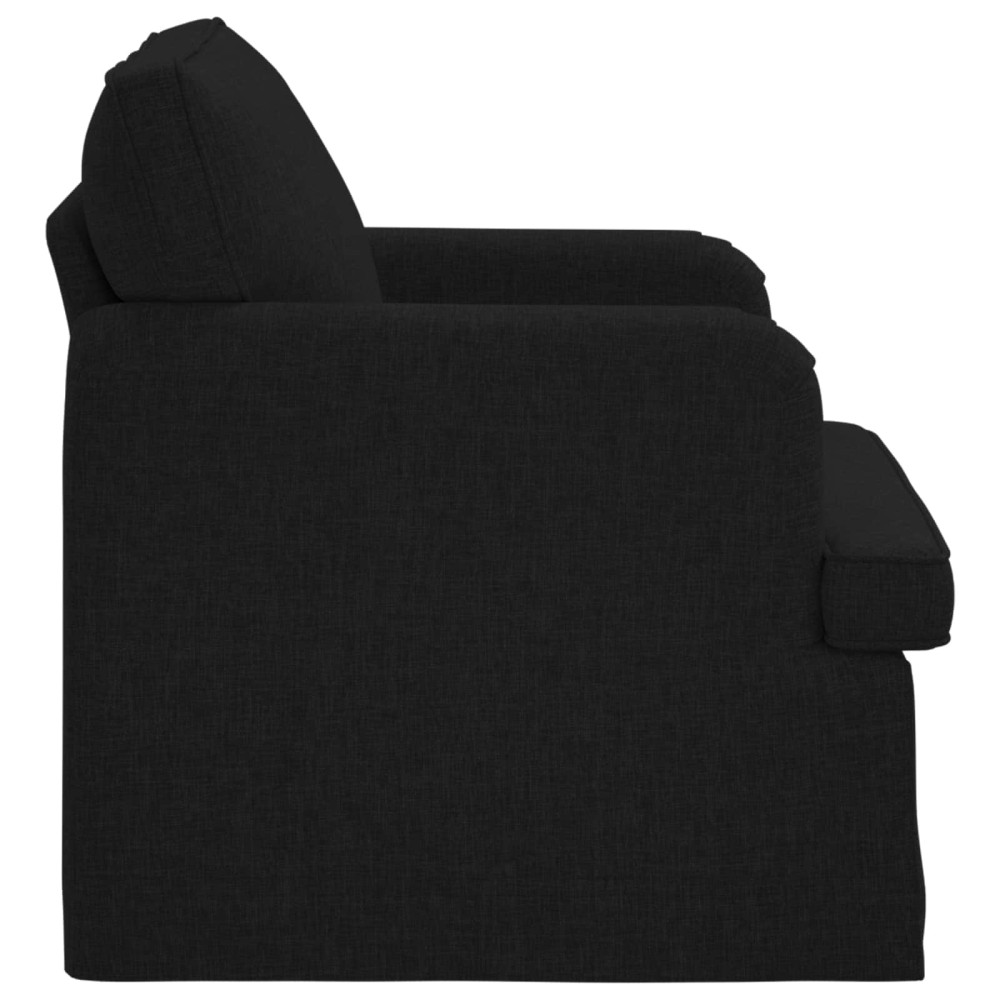 Produktbild för Soffa Svart 84 x 80 x 85 cm tyg