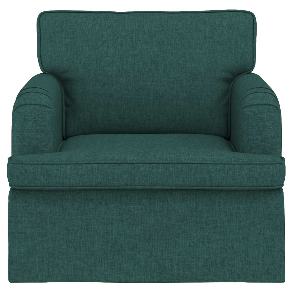 Produktbild för Soffa Mörkgrön 84 x 80 x 85 cm tyg