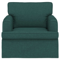 Produktbild för Soffa Mörkgrön 84 x 80 x 85 cm tyg