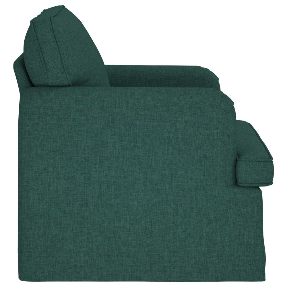 Produktbild för Soffa Mörkgrön 84 x 80 x 85 cm tyg