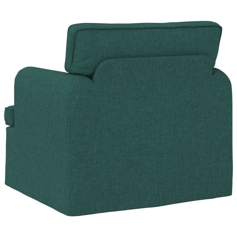 Produktbild för Soffa Mörkgrön 84 x 80 x 85 cm tyg