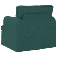Produktbild för Soffa Mörkgrön 84 x 80 x 85 cm tyg
