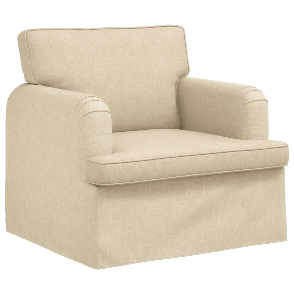 Produktbild för Soffa Kräm 84 x 80 x 85 cm tyg