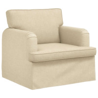 Produktbild för Soffa Kräm 84 x 80 x 85 cm tyg