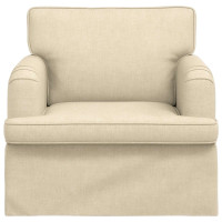 Produktbild för Soffa Kräm 84 x 80 x 85 cm tyg