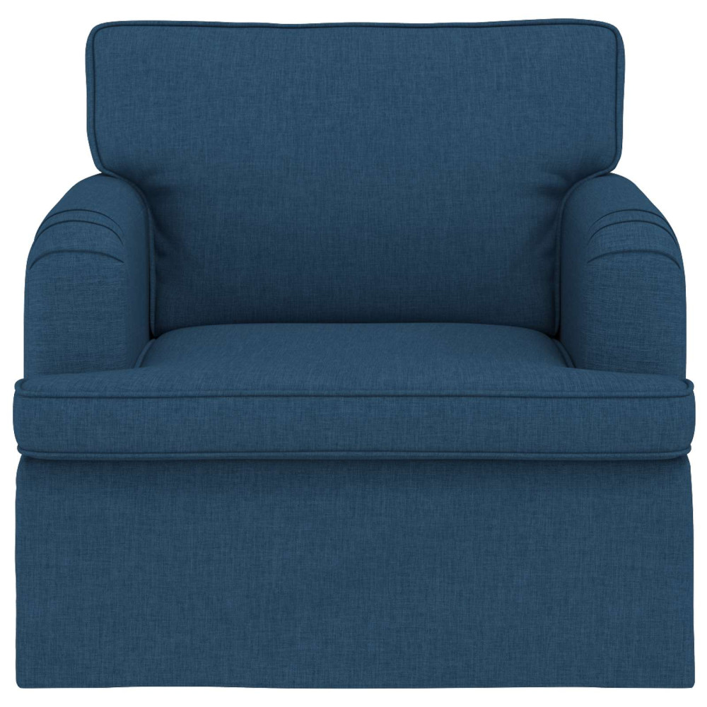 Produktbild för Soffa Blå 84 x 80 x 85 cm tyg