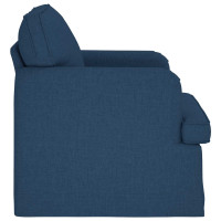 Produktbild för Soffa Blå 84 x 80 x 85 cm tyg