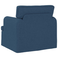 Produktbild för Soffa Blå 84 x 80 x 85 cm tyg