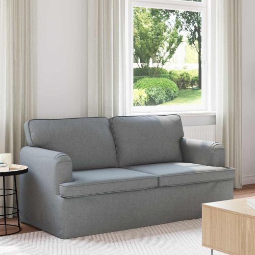 vidaXL Soffa Ljusgrå 162 x 80 x 85 cm tyg