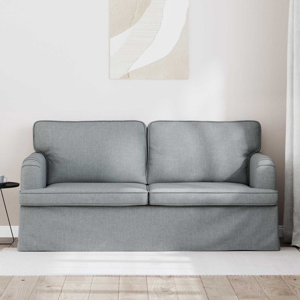 Produktbild för Soffa Ljusgrå 162 x 80 x 85 cm tyg