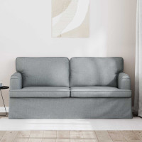 Produktbild för Soffa Ljusgrå 162 x 80 x 85 cm tyg