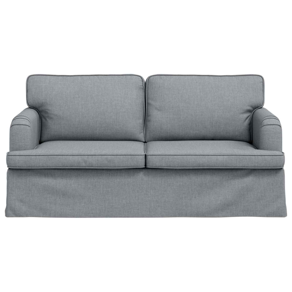 Produktbild för Soffa Ljusgrå 162 x 80 x 85 cm tyg