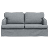 Produktbild för Soffa Ljusgrå 162 x 80 x 85 cm tyg