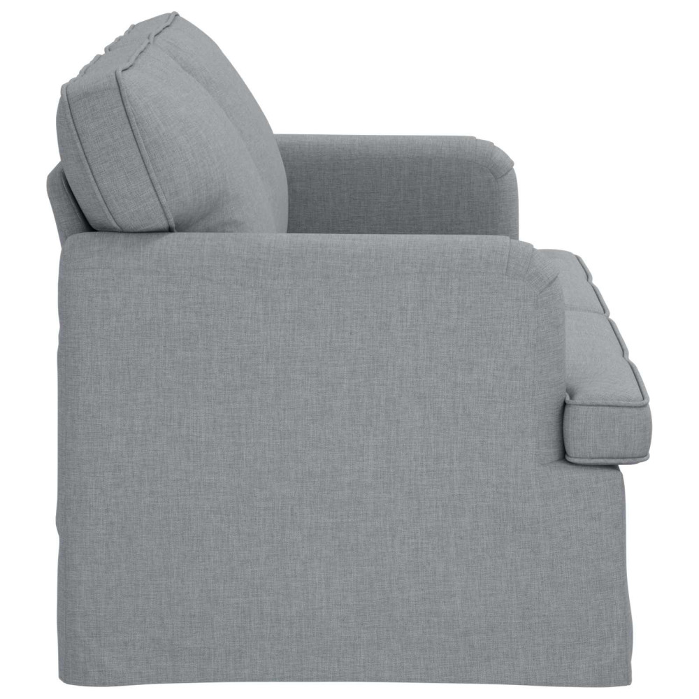 Produktbild för Soffa Ljusgrå 162 x 80 x 85 cm tyg