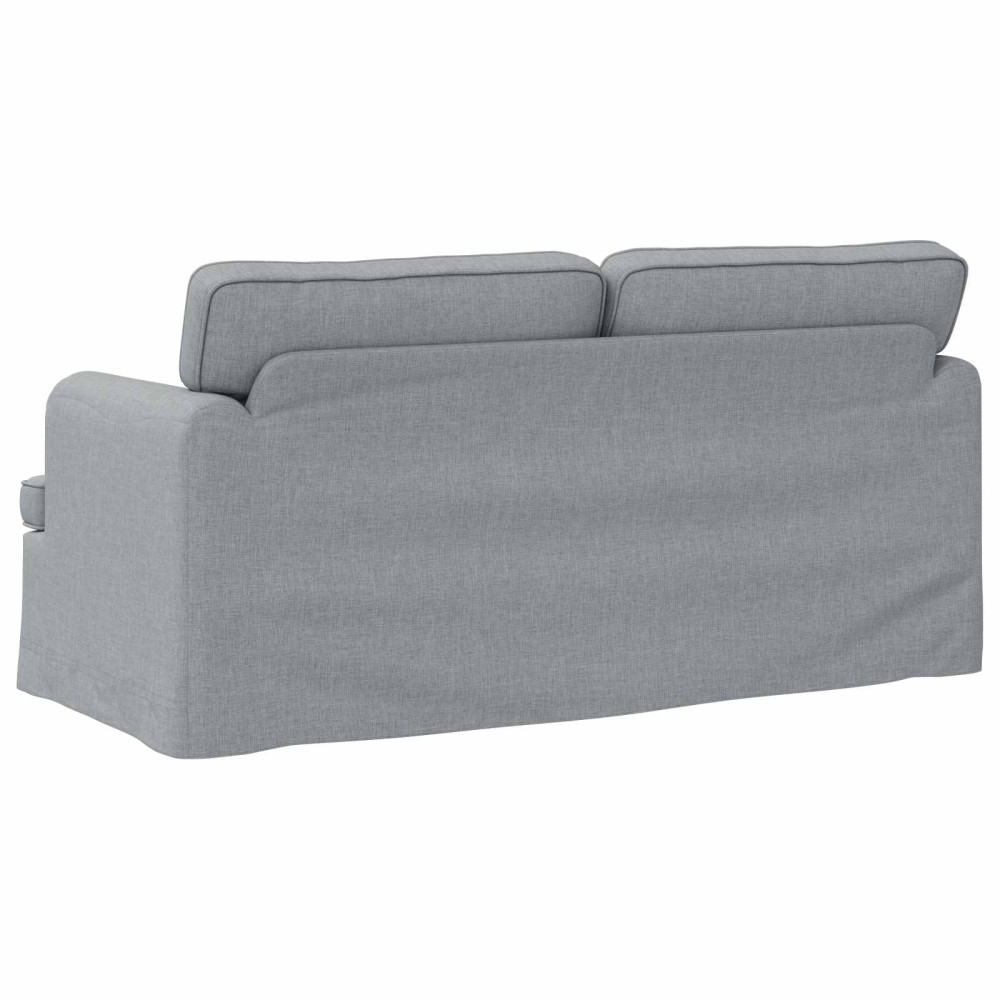Produktbild för Soffa Ljusgrå 162 x 80 x 85 cm tyg