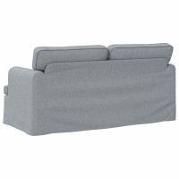 Produktbild för Soffa Ljusgrå 162 x 80 x 85 cm tyg