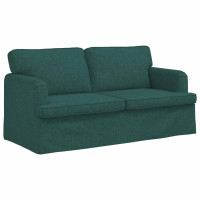 Produktbild för Soffa Mörkgrön 162 x 80 x 85 cm tyg