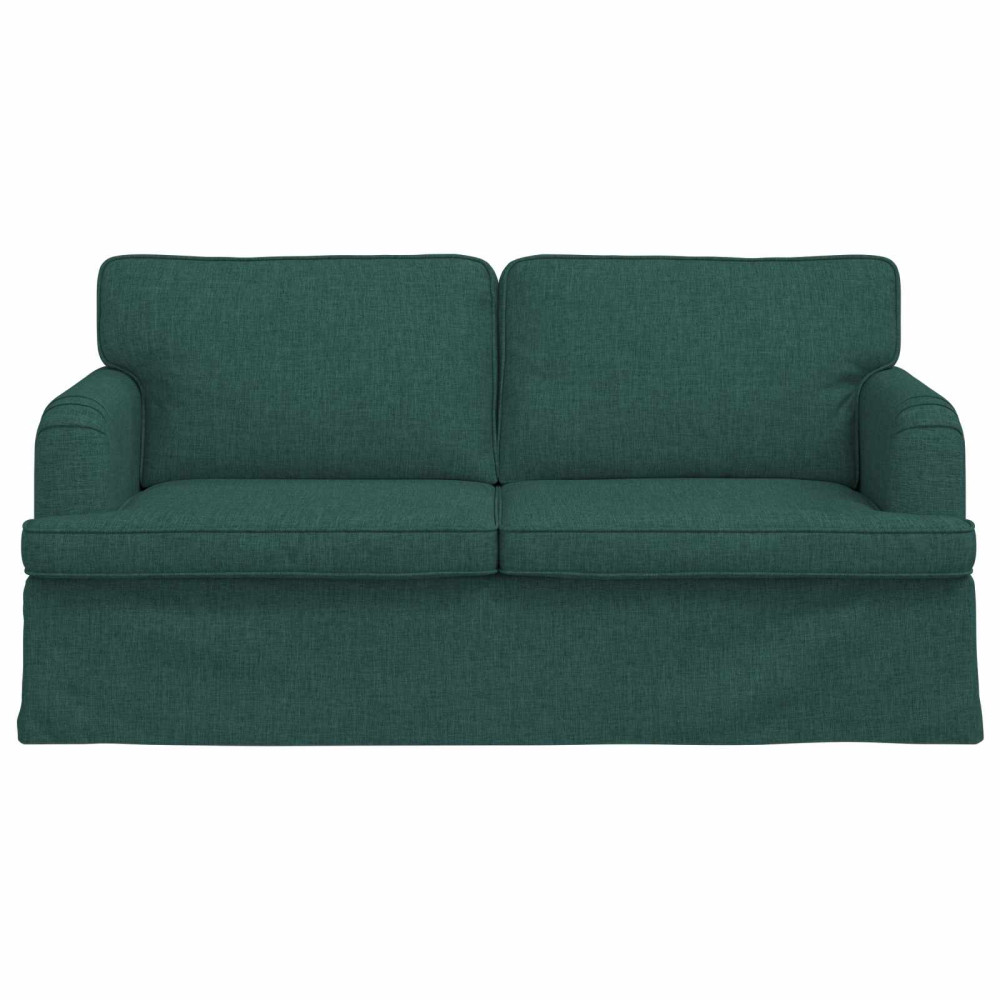 Produktbild för Soffa Mörkgrön 162 x 80 x 85 cm tyg