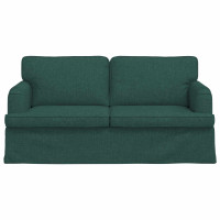 Produktbild för Soffa Mörkgrön 162 x 80 x 85 cm tyg